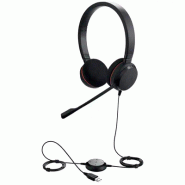 Jabra Evolve 20 Casque Avec fil Arceau Bureau/Centre d'appels USB Type-A Noir_1