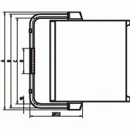 SCHROFF RatiopacPRO/-AIR Poignée à bascule, 42 HP_1