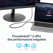 StarTech Cble Thunderbolt 3 (20 Gb/s) USB-C de 1 m_1