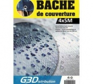 Bâche de couverture King Construction - Renforcée, UV Traitée, Imperméable - Dimensions 2x3M & 4x5M_1