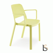 Fauteuil en polypropylène Maike - Sokoa - Jaune citric_1