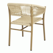 Fauteuils en corde naturelle tressée Florence - Lot de 2 - FU532 | Bolero_1