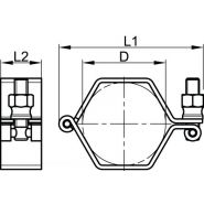 72116 - Colliers de fixation - Bene Inox - Diamètres : 25 au 104 mm_1