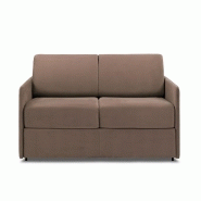 Canapé-lit express COLOSSE - Couchage 120 cm - Matelas mémoire de forme 22 cm - Velours taupe_1