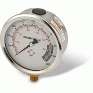 G4088L, Manomètre, 100 mm  Face,  Raccordement Vertical, Bain de glycérine, 700 bar pression maximale_1
