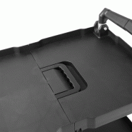 Petit chariot pliant en polypropylène 3 niveaux noir | Vogue - CK113_1