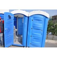 Toilette mobile / wc chimique de chantier  / 115 x 112 x 225 cm