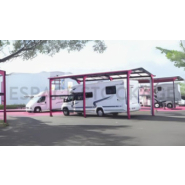 Abri camping-car métallique modulable simple pente ou double pente_1