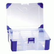 Boîte à compartiments et coins caoutchouc - Bleu / 200 x 110 x 30 mm_1