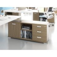 Bureau bench 2 personnes akka sur crédences avec cloisonnette_1