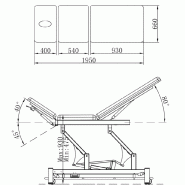 Lit de traitement électrique EL03 Robin - Coinfycare - robuste et polyvalent, adapté à diverses techniques de thérapie_1