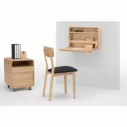 en.casa]® Bureau D'ordinateur Roulant Table Informatique avec Support  Clavier Coulissant avec 4 Roulettes MDF et Acier Revêtu par poudre 60 x 40  x 75 cm