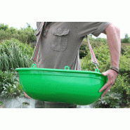 Panier de semence et engrais - plastique vert 20L avec sangle - L 60 x l 31 x H 19.5 cm - Réf 854911_1