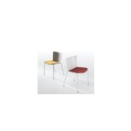 Zaza - Chaises empilables modernes et colorées - Ibebi - Traîneau 12 mm - Polypropylène et acier_1