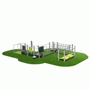 Parcours de santé senior - PSS07I - capacité 10 personnes - hauteur 1700mm - longueur 8200mm - largeur 4950mm_1