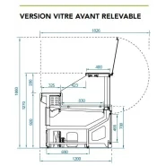 Vitrine réfrigérée service arrière pratique et polyvalente - PLATANE_1