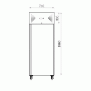 Armoire réfrigérée inox pâtissière - positive - 600 x 400 (AA7PP) AFI collin-lucy_1