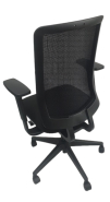 Fauteuil de bureau ergonomique SOKOA Wi Max R d'occasion - Résille et tissu - Réglages multiples - Synchrone blocable 5 positions_1