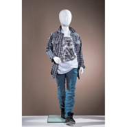Mannequin Enfant 6 Ans - Blanc Laqué - Fibre de Verre - H 125 cm_1