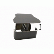 CAPOT POUR POTEAU MULTIFONCTIONS CLÔTURE - COLORIS - GRIS ANTHRACITE RAL 7015, EPAISSEUR - 2MM, LARGEUR - 6.4 CM, LONGUEUR - 7.8 CM_1