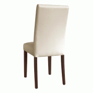Chaises simili cuir crème rembourrées intérieur - Lot de 2 - GH444 | Bolero_1