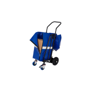 Chariot pliable distribution - 1 pile - 4 roues - Tubulaire mécano-soudée - Référence : TR03_1