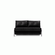 Innovation Living - Canapé design Cubed 02 Chrome convertible 160x200 cm - Coloris Faunal Black_1