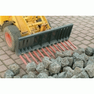 Fourche à pavés pour pavage KM 80/90 Knikmops Rollmops - diverses largeurs disponibles_1