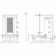 Machine à kebab gaz F GD3 POTIS_1