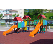 Structure de jeux combinées pour enfants de 3 à 13 ans - Maroc B / Solid GE-2700B - Surface Totale : 8,58 x 7,41 m - Jolas_1