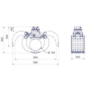Ag3535 - pince de tri - 149kg