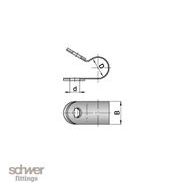 Colliers de fixation - Schwer Fittings - largeur de bande 15 mm - RS-RC - selon DIN 3016_1
