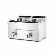 Friteuse à induction avec robinet de vidange 2x8L 230V HENDI_1