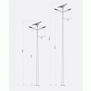 Lampadaire urbain solaire smartlight 4.2 - 5.2 / led / en acier galvanisé thermolaqué_1