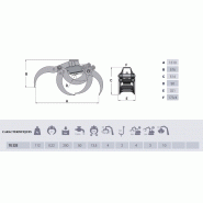 Grappin forestier TG22S - ouverture 1,29 m - pour pelles jusqu'à 4 t - usage intensif_1