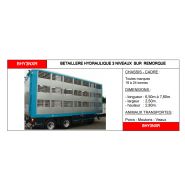 Bhy3nxr - Bétaillère hydraulique 3 niveaux - Carrosserie Guitton - Remorque avec structure aluminium et toit rehaussable_1