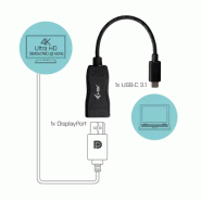 I-TEC USB C to Display Port Adapter 1xDP 4K 60Hz Ultra HD_1