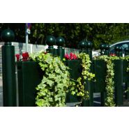 Panier à fleurir Classico - idéal pour potelets standards - jardinière 30L avec réserve d'eau 10L_1