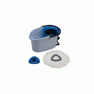 Vileda seau a essorage rotatif ultraspin mini starterkit - (152910) + manche telescopique_1
