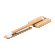 Lampe de bureau multifonctionnelle en bambou - 25 LED, luminosité réglable, chargeur rapide sans fil et port USB_1