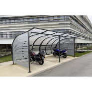 Abris 2 roues à toit arrondi pour vélos, motos et scooters - Série AY - Sur mesure - Dimensions modulables et options personnalisées_1