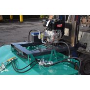 Balayeuse industrielle Attec - ramassage et déversement hydrauliques - pour télescopiques et chariots élévateurs_2