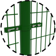 Colliers pour grilles main courante - fixation pour clôture  -  diamètre pour poteaux de ø60mm_1