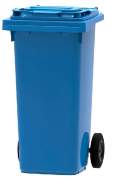 Container à déchets 2 roues - 120L à 360L - Plusieurs coloris - Haute qualité résistant UV (HDPE)_1