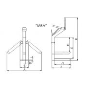 Lève-palette MBA - Dacame France SAS - capacité 1500 à 2000 kg - réglable avec manivelle et compatibles grues_1