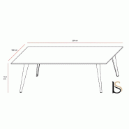 Table de réunion rectangulaire Pigreco Up- Martex - Oui, Blanc_1