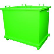 Benne à fond ouvrant - tôlé ou grillagé - capacité 500 à 2000L - fabrication française_1