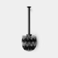 Brosse de toilettes de rechange Brabantia Acier Inoxydable - Forme arrondie - Pour Classic - Black_1