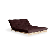 Canapé convertible futon ROOTS - pin naturel - coloris marron - couchage 160x200 cm - design japonais et scandinave_1