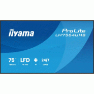 Iiyama LH7564UHS-B1AG àÉcran d'affichage dynamique àÉcran plat de signalisation numérique 190,5 cm (75_1
